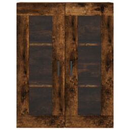 Berkfield Home Wall Mounted Cabinets 2 pcs Smoked Oak Engineered Wood in Brown - thumbnail 6