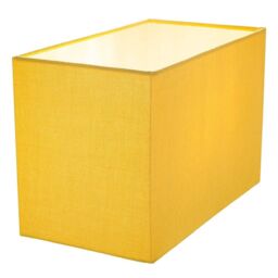 Happy Homewares Contemporary & Stylish Linen Fabric Lamp Shade in Mustard - Size: 12 inches - thumbnail 4