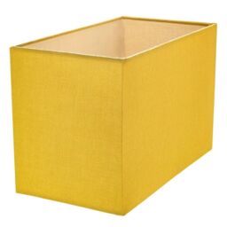 Happy Homewares Contemporary & Stylish Linen Fabric Lamp Shade in Mustard - Size: 12 inches - thumbnail 3