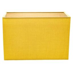 Happy Homewares Contemporary & Stylish Linen Fabric Lamp Shade in Mustard - Size: 12 inches - thumbnail 1