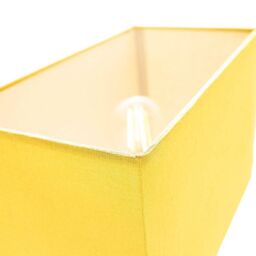 Happy Homewares Contemporary & Stylish Linen Fabric Lamp Shade in Mustard - Size: 12 inches - thumbnail 5