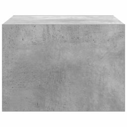 Berkfield Home Wall-mounted Bedside Cabinet with LED Lights Concrete Grey - thumbnail 6
