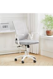 H&O Direct Office Ergonomic Gaming Chair for Home Office Computer Swivel Chair in Grey - thumbnail 2