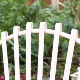 Melody Maison Ornate Pink Metal Painted Garden Chair 62cm in Light Pink - thumbnail 6
