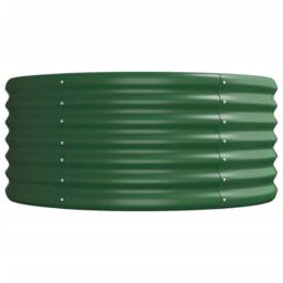 Berkfield Home Garden Raised Bed Powder-coated Steel 620x80x36 cm Green - Size: 620 x 80 x 36 cm - thumbnail 4