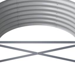 Berkfield Home Garden Raised Bed Powder-coated Steel 620x80x36 cm Green - Size: 620 x 80 x 36 cm - thumbnail 5