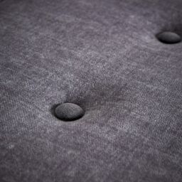 Home Source Ottoman Box Velvet Fabric Hidden Storage Wooden Legs Home Living in Black - thumbnail 8