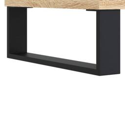 Berkfield Home Modern Coffee Table Sonoma Oak 90x44.5x45 cm Engineered Wood in Light Brown - thumbnail 9