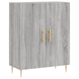 Berkfield Home Highboard Grey Sonoma 69.5x34x180 cm Engineered Wood - thumbnail 7