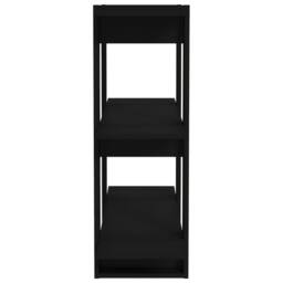Berkfield Home Classic Book Cabinet/Room Divider Black 80x30x87 cm - Size: 80 x 30 x 87 cm - thumbnail 6