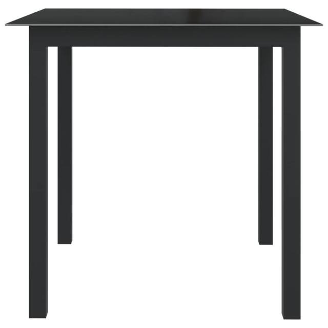 Berkfield Home Soft 5 Piece Garden Dining Set Aluminium Anthracite in Black - image 1