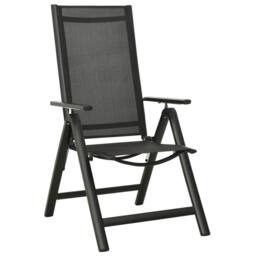 Berkfield Home Soft 5 Piece Garden Dining Set Aluminium Anthracite in Black - thumbnail 7