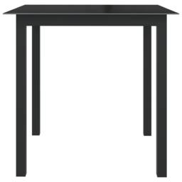 Berkfield Home Soft 5 Piece Garden Dining Set Aluminium Anthracite in Black - thumbnail 1