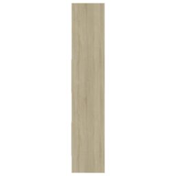Berkfield Home Book Cabinet Sonoma Oak 40x35x180 cm Engineered Wood in Brown - Size: 40 x 35 x 180 cm - thumbnail 4