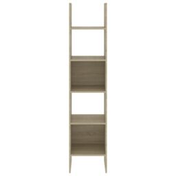 Berkfield Home Book Cabinet Sonoma Oak 40x35x180 cm Engineered Wood in Brown - Size: 40 x 35 x 180 cm - thumbnail 3
