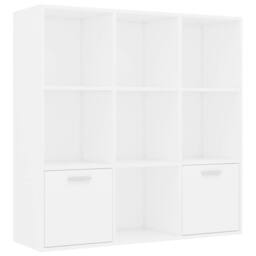 Berkfield Home Classic Book Cabinet White 98x30x98 cm Engineered Wood - Size: 98 x 30 x 98 cm - thumbnail 3
