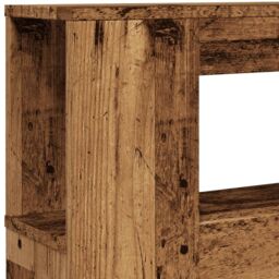 Berkfield Home LED Headboard Old Wood 140x18.5x103.5 cm Engineered Wood in Brown - thumbnail 9