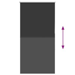 Berkfield Home Roller Blind Blackout Black 80x175 cm Fabric Width 75.7 cm Polyester - thumbnail 5