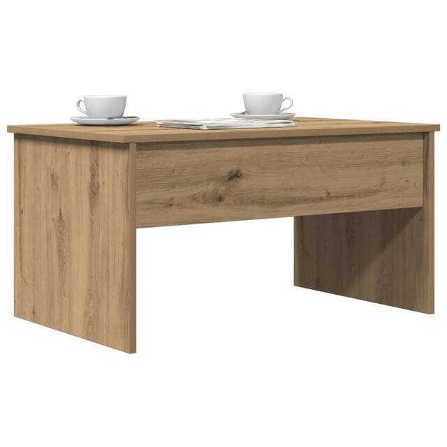Berkfield Home Modern Coffee Table Artisan Oak 80x50.5x41.5 cm Engineered Wood in Brown - image 1