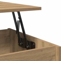 Berkfield Home Modern Coffee Table Artisan Oak 80x50.5x41.5 cm Engineered Wood in Brown - thumbnail 9