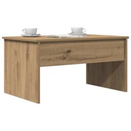 Berkfield Home Modern Coffee Table Artisan Oak 80x50.5x41.5 cm Engineered Wood in Brown - thumbnail 1