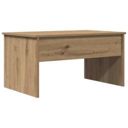Berkfield Home Modern Coffee Table Artisan Oak 80x50.5x41.5 cm Engineered Wood in Brown - thumbnail 3