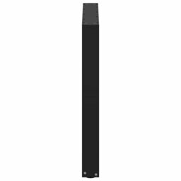 Berkfield Home Coffee Table Legs U-Shaped 3 pcs Black 80x(72-73) cm Steel - thumbnail 6