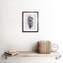 "Artery8 Wall Art Print Dirt Bike Motocross Sport Graphic Framed in Brown - Size: W7"" x H9""" - thumbnail 2