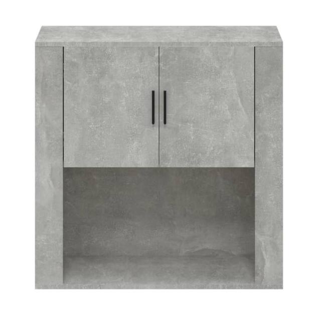 Berkfield Home Wall Cabinet Concrete Grey 80x33x80 cm Engineered Wood - Size: 80 x 33 x 80 cm - image 1