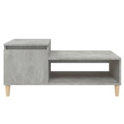 Berkfield Home Coffee Table Concrete Grey 100x50x45 cm Engineered Wood - Size: 100 x 50 x 45 cm - thumbnail 5
