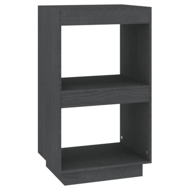 Berkfield Home Book Cabinet Grey 40x35x71 cm Solid Pinewood - Size: 40 x 35 x 71 cm - image 1