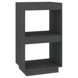 Berkfield Home Book Cabinet Grey 40x35x71 cm Solid Pinewood - Size: 40 x 35 x 71 cm - thumbnail 1