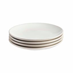 Cooks Professional 12pc Nordic Stoneware Dinnerware Set 4 Person Plate & Bowl Setting in White - Size: 12 Pack - thumbnail 6