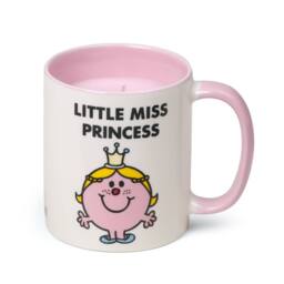 Mr. Men And Little Miss Little Miss Princess Mug Candle Strawberries & Cream Vanilla Scent in White - Size: Medium - thumbnail 2