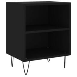 Berkfield Home Elegant Bedside Cabinets 2 pcs Black 40x30x50 cm Engineered Wood - Size: 40 x 30 x 50 cm - thumbnail 4