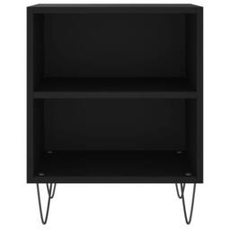 Berkfield Home Elegant Bedside Cabinets 2 pcs Black 40x30x50 cm Engineered Wood - Size: 40 x 30 x 50 cm - thumbnail 5