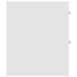Berkfield Home Narrow Bathroom Cupboard with Wheels White Engineered Wood - thumbnail 5