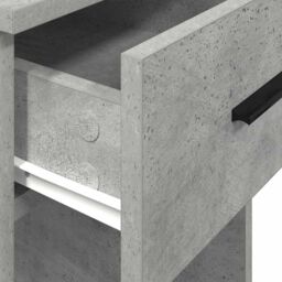 Berkfield Home Computer Tower Stand with Drawer Concrete Grey 35x45x77 cm - Size: 35 x 45 x 77 cm - thumbnail 8
