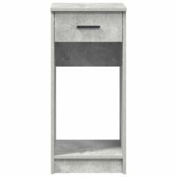 Berkfield Home Computer Tower Stand with Drawer Concrete Grey 35x45x77 cm - Size: 35 x 45 x 77 cm - thumbnail 5