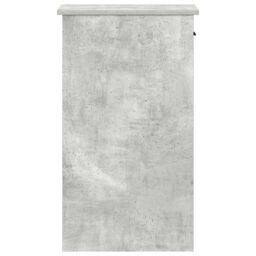Berkfield Home Computer Tower Stand with Drawer Concrete Grey 35x45x77 cm - Size: 35 x 45 x 77 cm - thumbnail 6