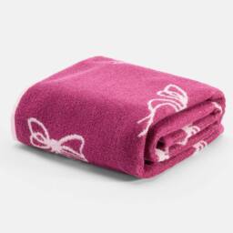 OHS Bows 100% Premium Cotton Bath Towel Hotel Quality Soft Absorbent in Burgundy - thumbnail 2
