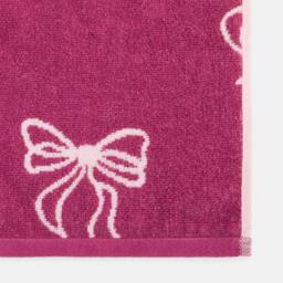 OHS Bows 100% Premium Cotton Bath Towel Hotel Quality Soft Absorbent in Burgundy - thumbnail 4