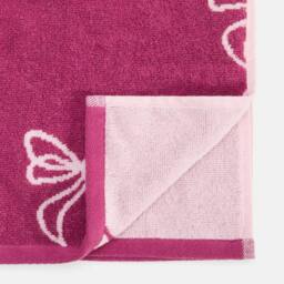 OHS Bows 100% Premium Cotton Bath Towel Hotel Quality Soft Absorbent in Burgundy - thumbnail 3