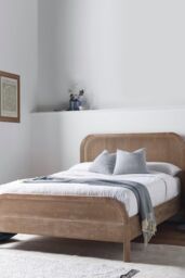 Time4sleep Annecy Rattan HFE Wooden - Bed Frame in Brown - Size: King - thumbnail 1