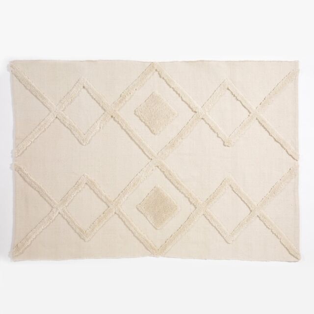 Esselle Windsor Geo Tufted Small Rug in Cream - Size: 120 cm x 170 cm - image 1