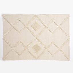 Esselle Windsor Geo Tufted Small Rug in Cream - Size: 120 cm x 170 cm - thumbnail 1