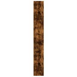 Berkfield Home Decorative Bookcase Smoked Oak 60x24x176 cm Engineered Wood in Brown - Size: 60 x 24 x 176 cm - thumbnail 5