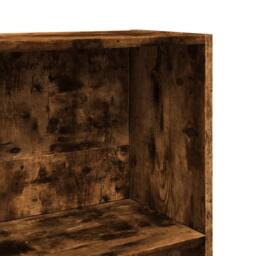 Berkfield Home Decorative Bookcase Smoked Oak 60x24x176 cm Engineered Wood in Brown - Size: 60 x 24 x 176 cm - thumbnail 7