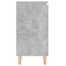 Berkfield Home Sideboard&Solid Wood Legs Concrete Grey 60x35x70 cm Engineered Wood - Size: 60 x 35 x 70 cm - thumbnail 6