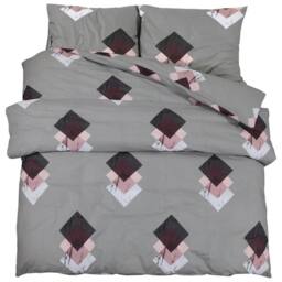 Berkfield Home Duvet Cover Set Grey 200x220 cm Cotton